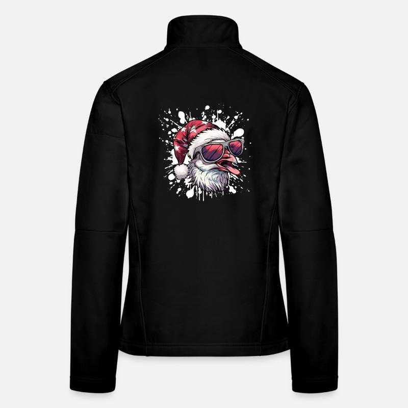 Dove Bird Christmas Funny Women's Softshell Jacket