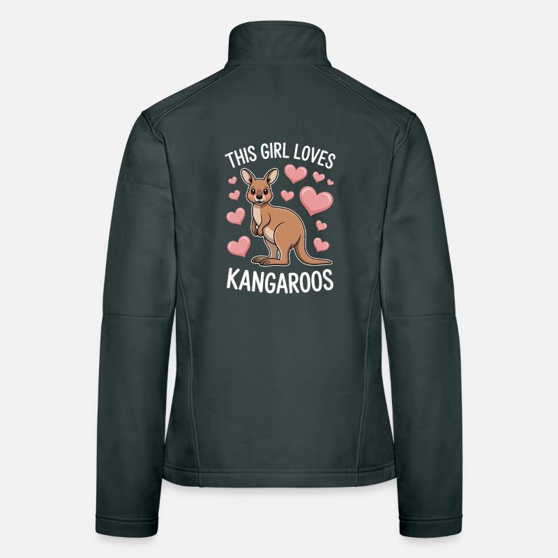 Kangaroo Spruch Mädchen Lustige Kangaroo Geschenk Frauen Softshelljacke