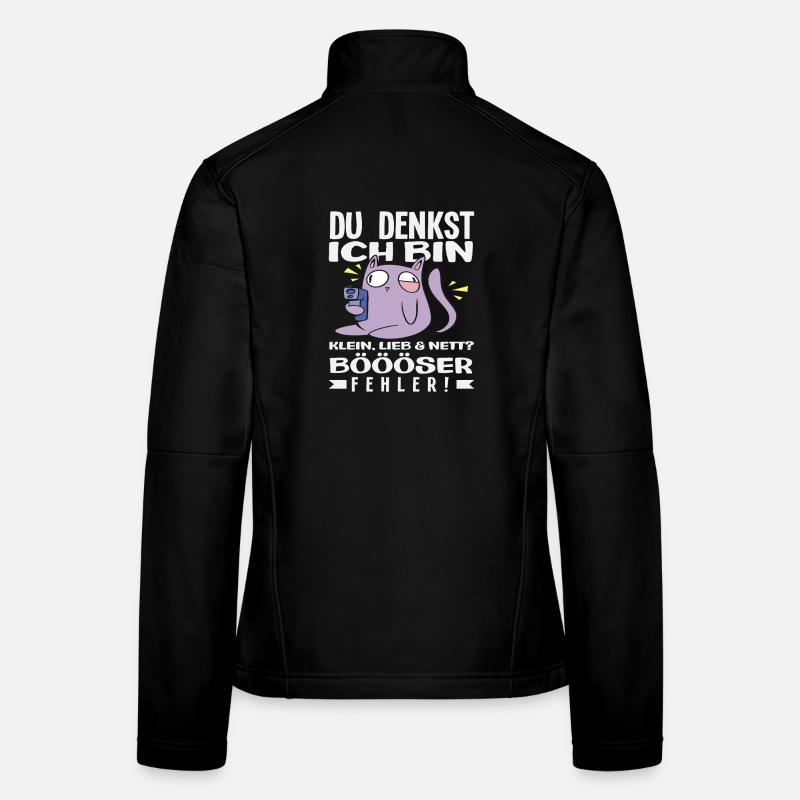 Mauvaise erreur petit chat Veste en tissu softshell Femme