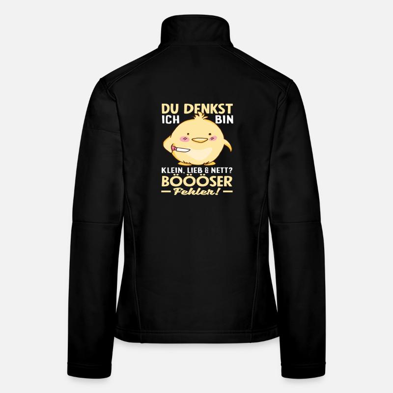 Mauvaise erreur les petits poussins Veste en tissu softshell Femme