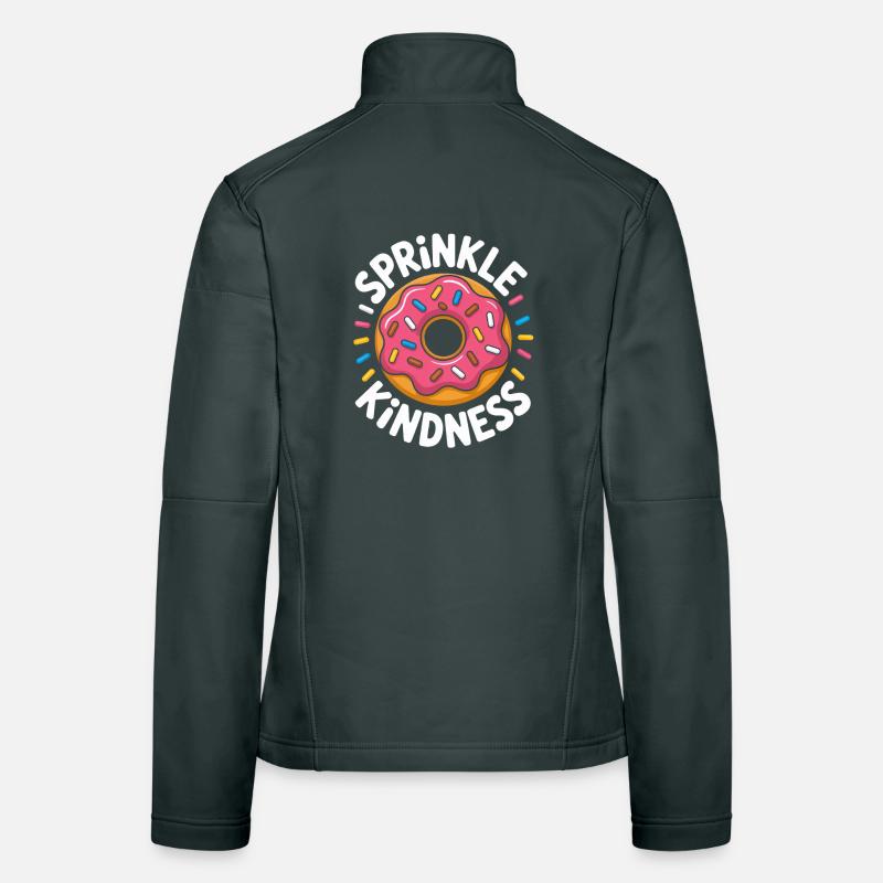 Sprinkle Kindness Warmth Donut Love Women's Softshell Jacket