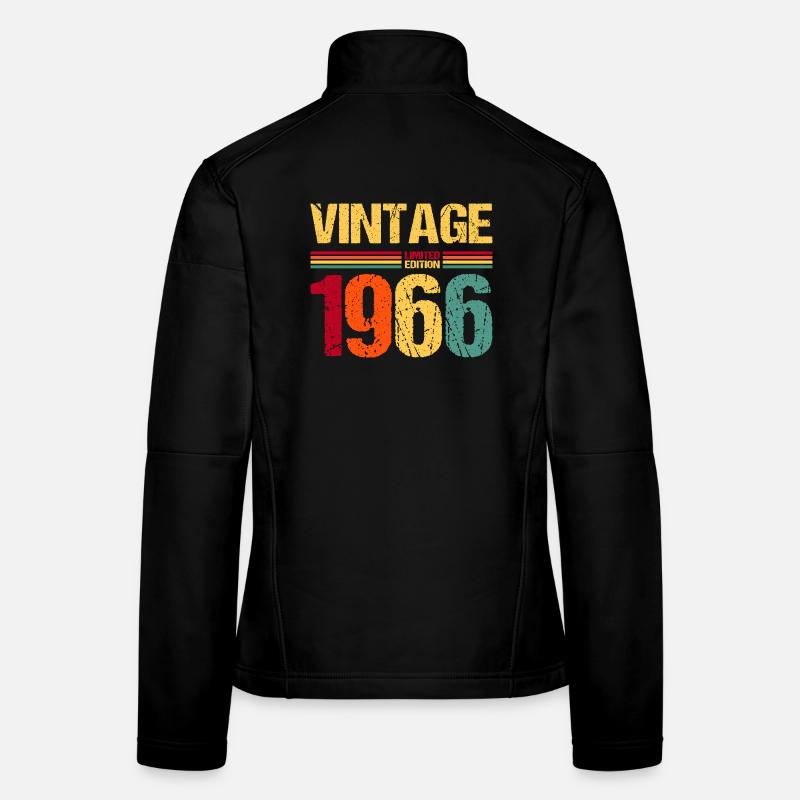 1966 Né 60e anniversaire Veste en tissu softshell Femme