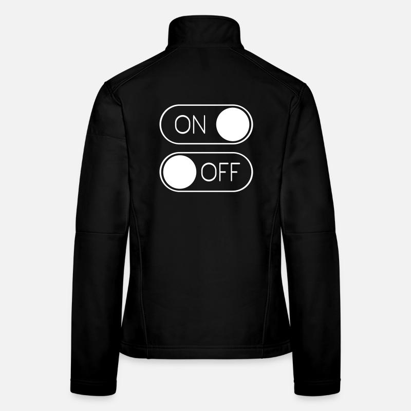 Toggle Grafik On Off Schalter Frauen Softshelljacke