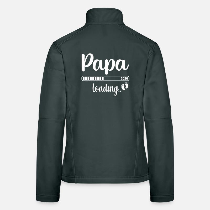 Papa 2026 Loading Vatertag Geschenk Frauen Softshelljacke