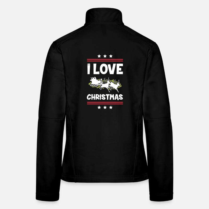 Ich Liebe Weihnachten Frauen Softshelljacke