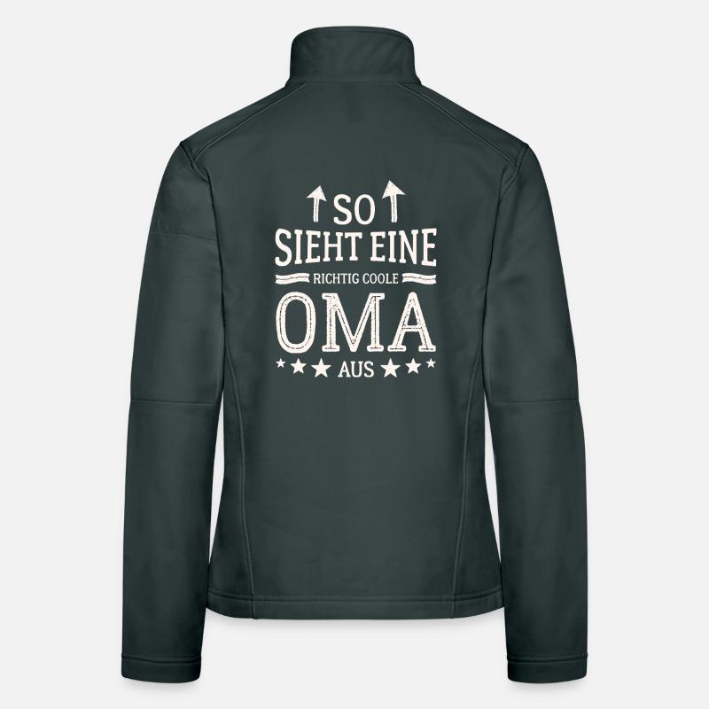 So sieht eine coole Oma aus Beste Großmutter Frauen Softshelljacke