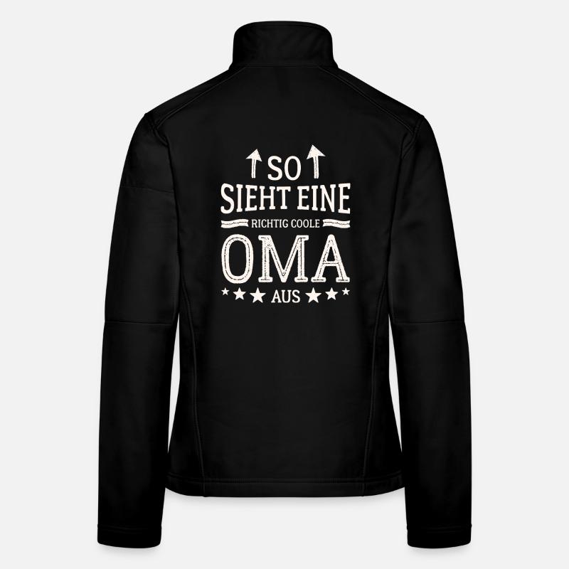 So sieht eine coole Oma aus Beste Großmutter Frauen Softshelljacke