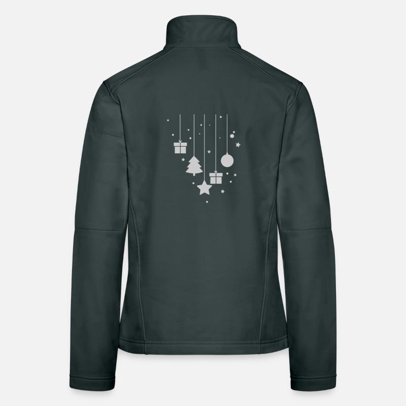 Décorations de sapin de Noël Joyeux Noël Sapin de Noël Veste en tissu softshell Femme