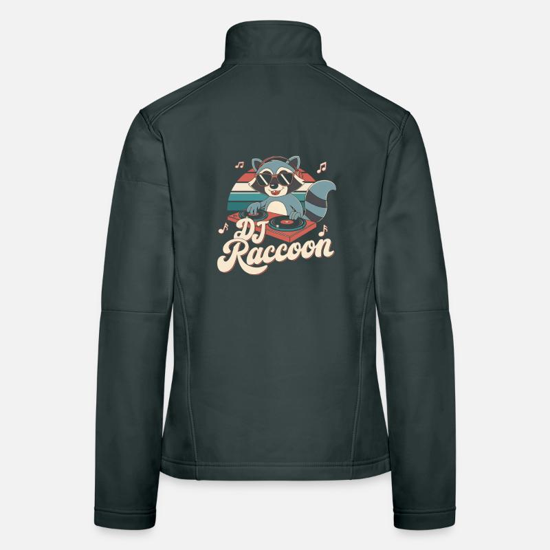 DJ raton laveur Veste en tissu softshell Femme