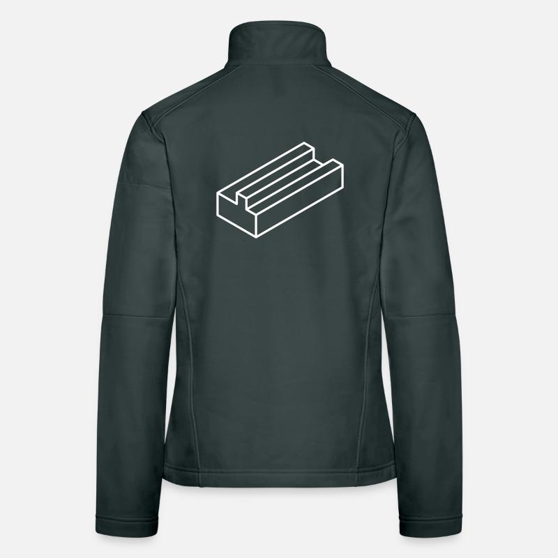 Impossible form – optical illusion for nerds Women's Softshell Jacket