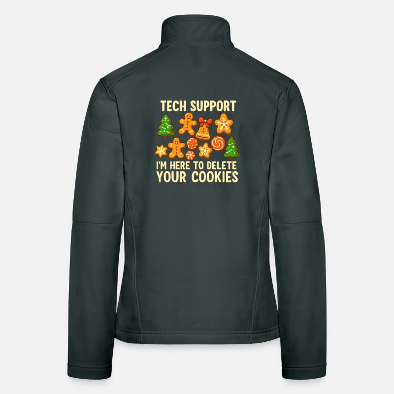Technischer Support Cookie Weihnachten Meme Frauen Softshelljacke