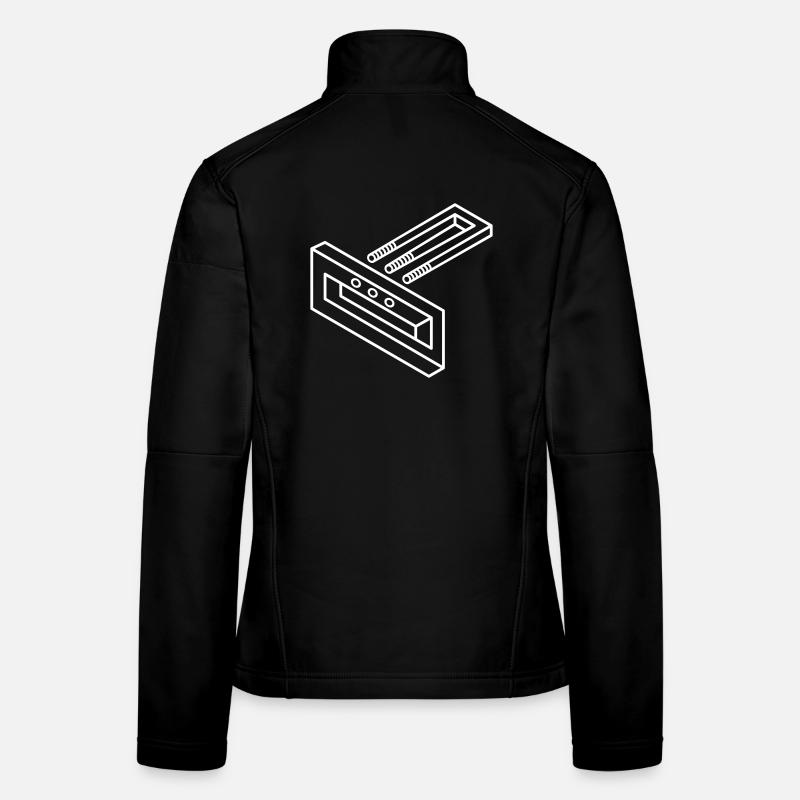 Impossible form – optical illusion for nerds Women's Softshell Jacket