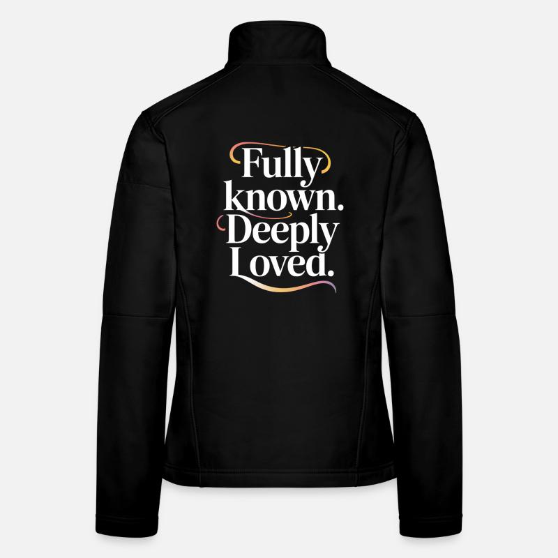 Amour chrétien profondément connu Veste en tissu softshell Femme