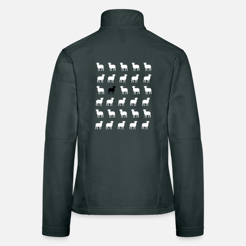 White and black sheep Women's Softshell Jacket