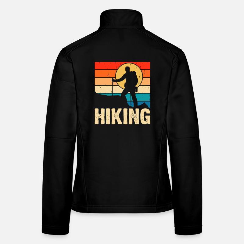 Hiking Retro Frauen Softshelljacke