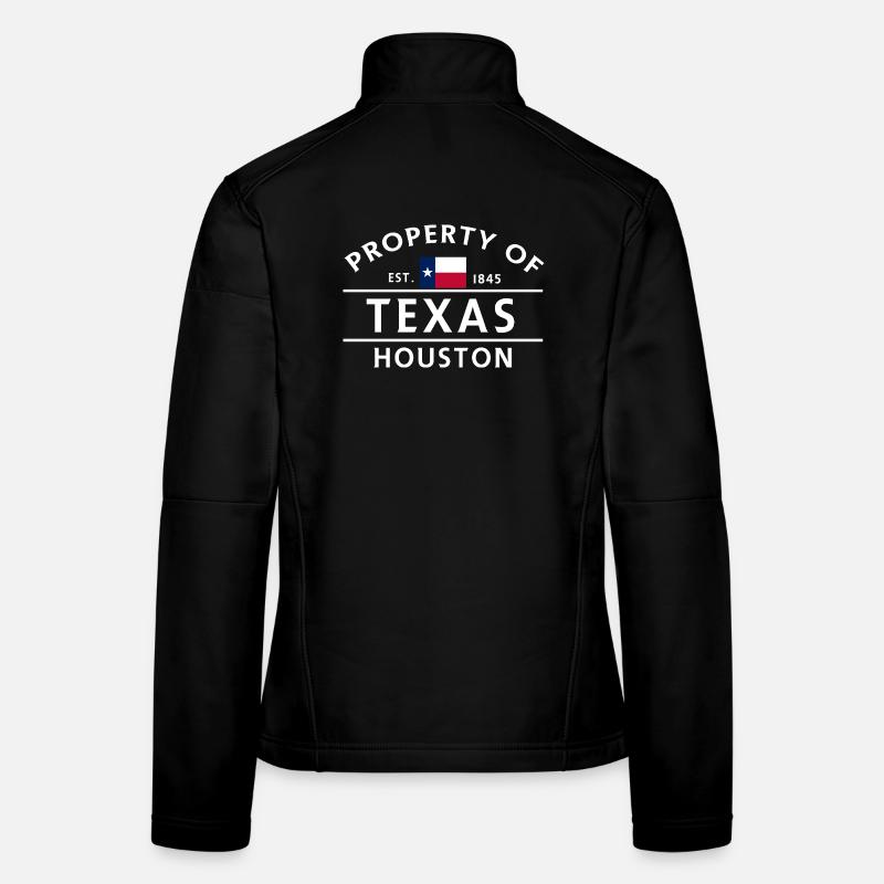 Propriété du Texas Houston Vintage Logo Veste en tissu softshell Femme
