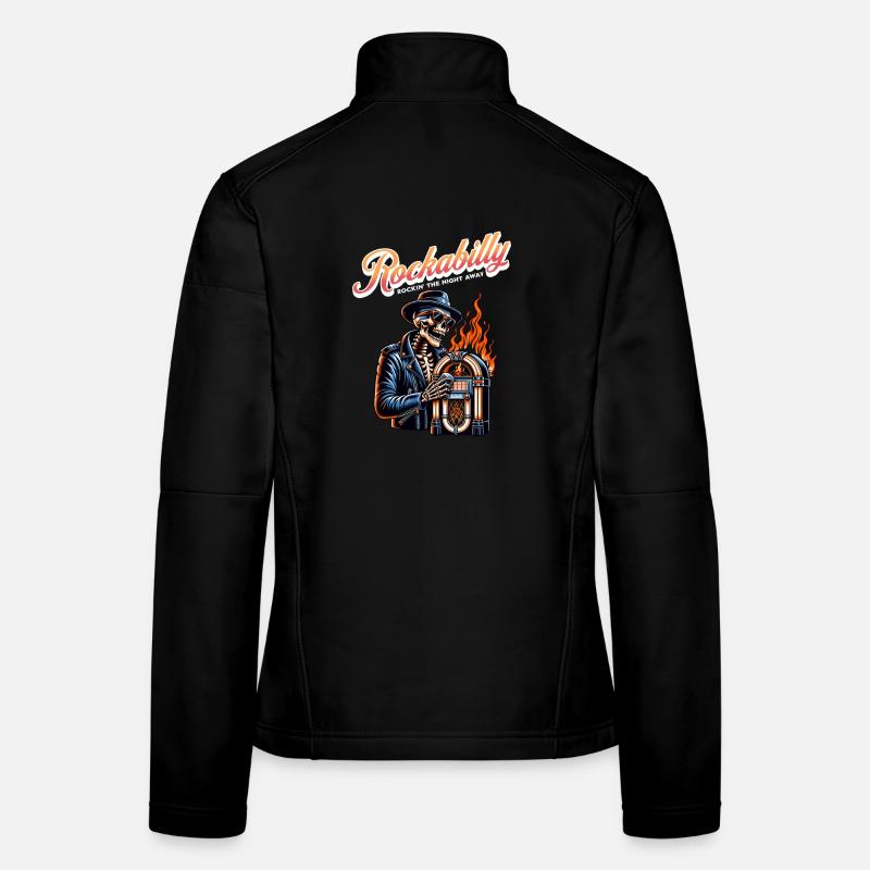 Rock and Roll Always and Forever Rockabilly 2025 Frauen Softshelljacke