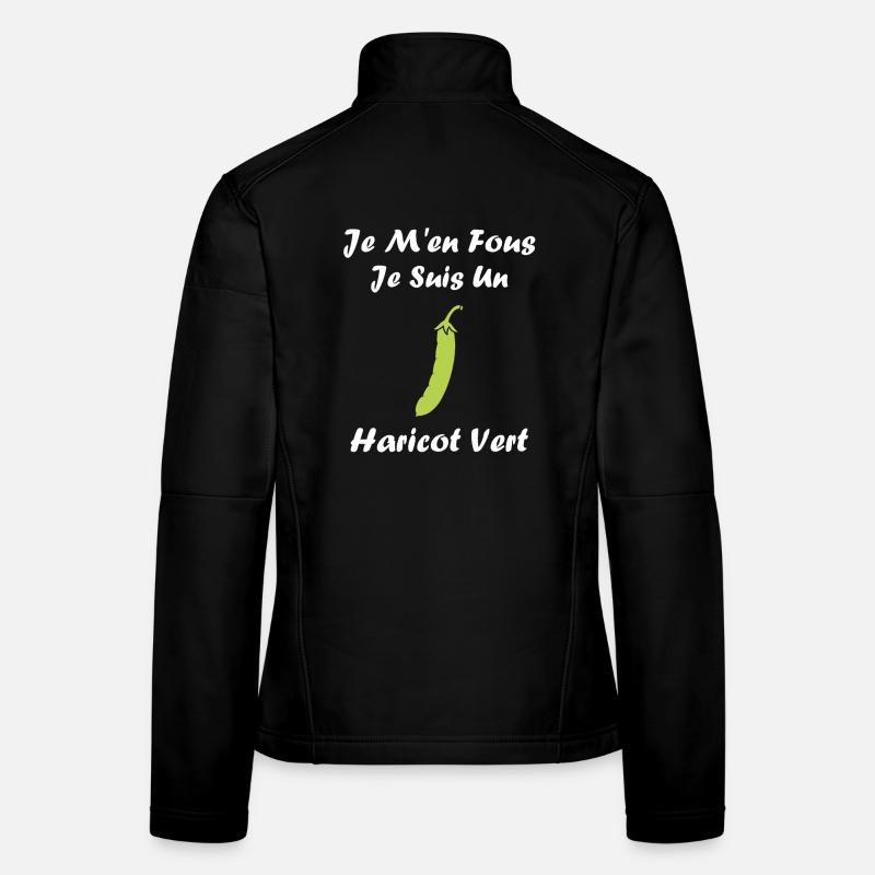haricot vert Veste en tissu softshell Femme
