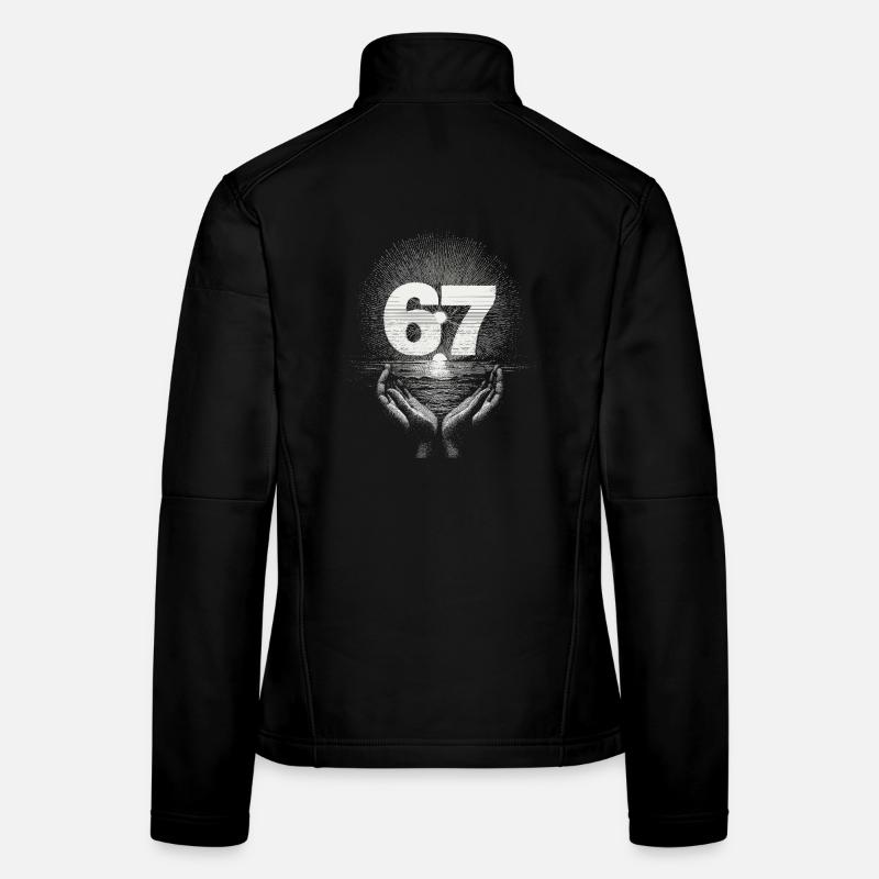 6 7 Meme – Das Symbol, das nur Eingeweihte versteh Frauen Softshelljacke
