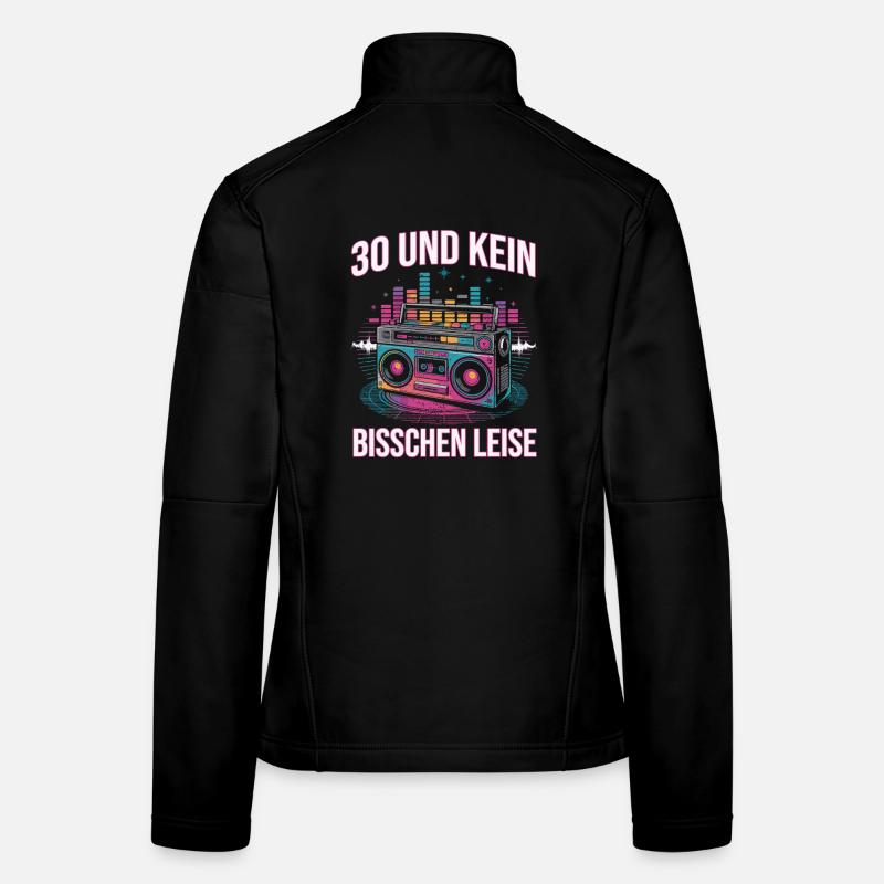 30 ans et pas un peu calme Veste en tissu softshell Femme