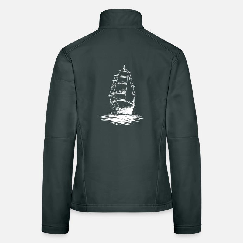 Sailing Boat Artwork Sailor Women's Softshell Jacket