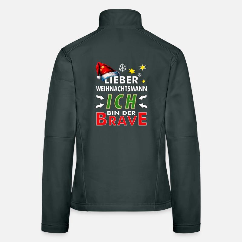 WEIHNACHTSMANN ICH BIN DER BRAVE Frauen Softshelljacke