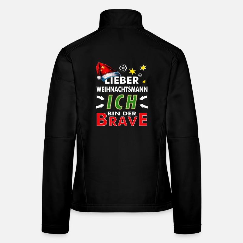 WEIHNACHTSMANN ICH BIN DER BRAVE Frauen Softshelljacke