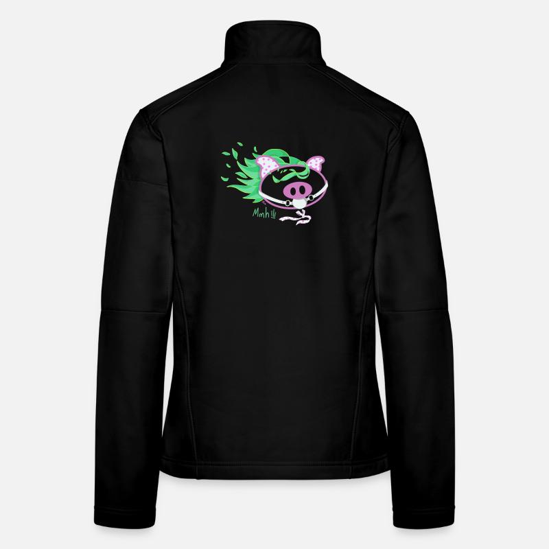 Cochon Wild Pop Veste en tissu softshell Femme