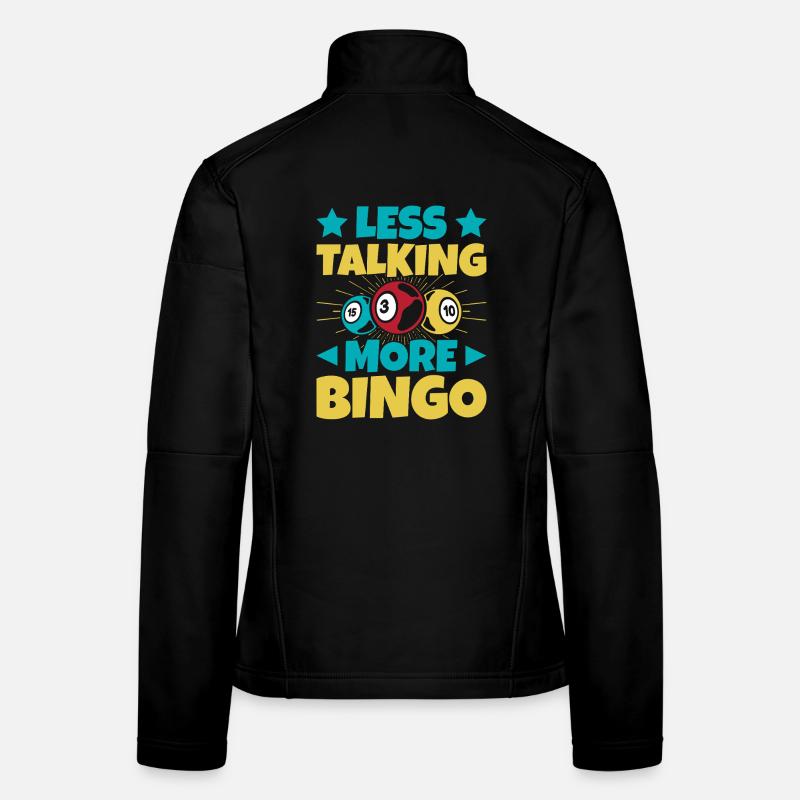 Bingo Game Less Talking More Bingo Women's Softshell Jacket