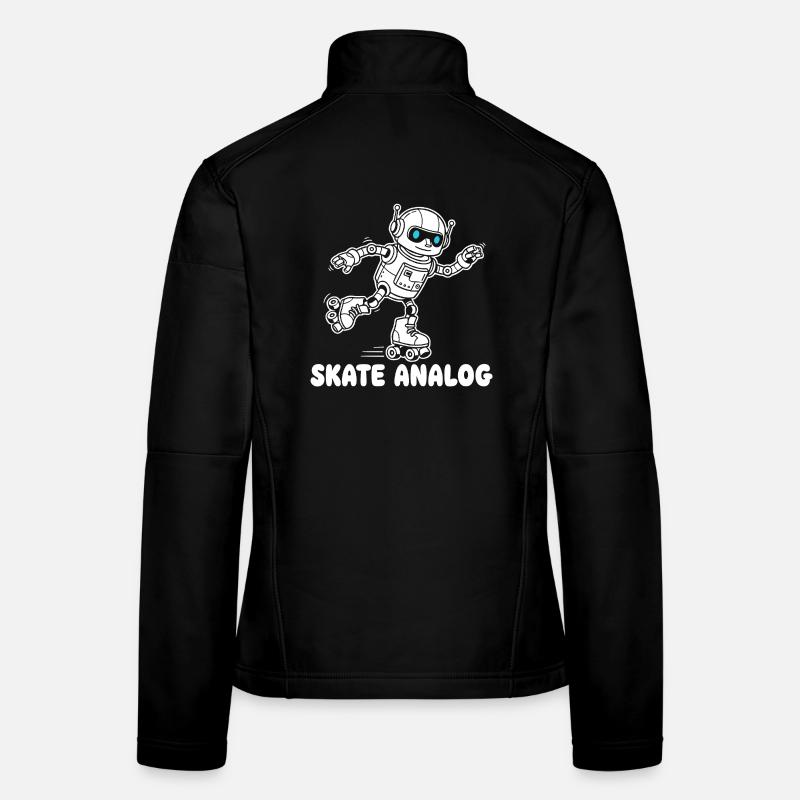 Roboter Skate Analog Frauen Softshelljacke