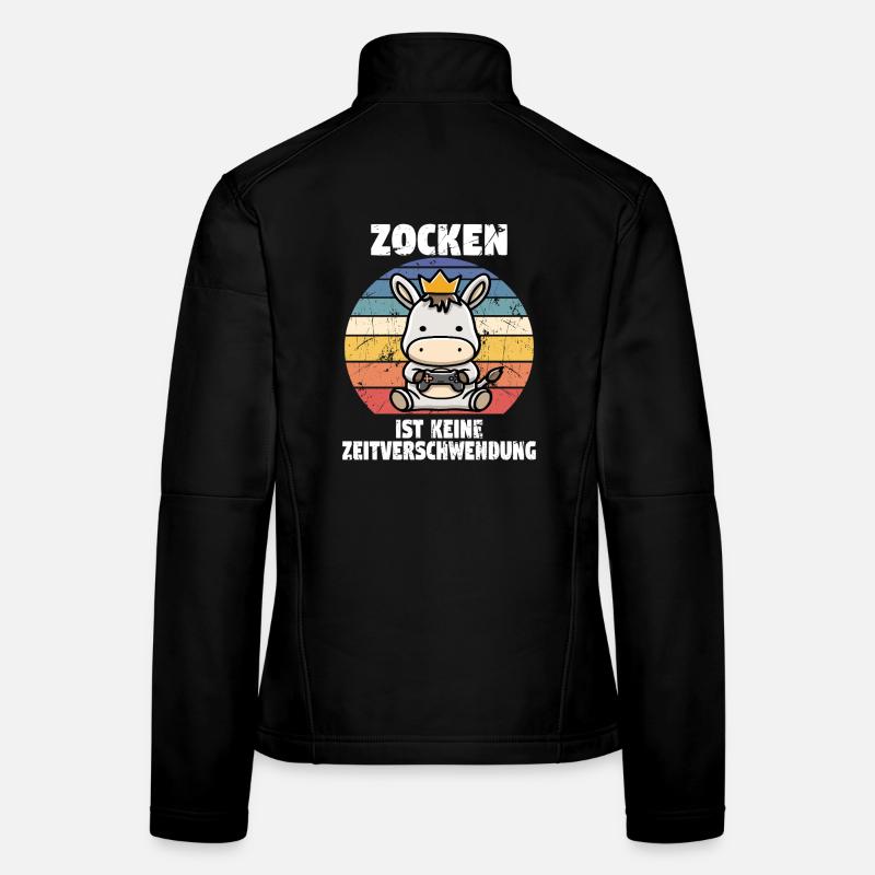 Les jeux vidéo ne sont pas une perte de temps. Veste en tissu softshell Femme