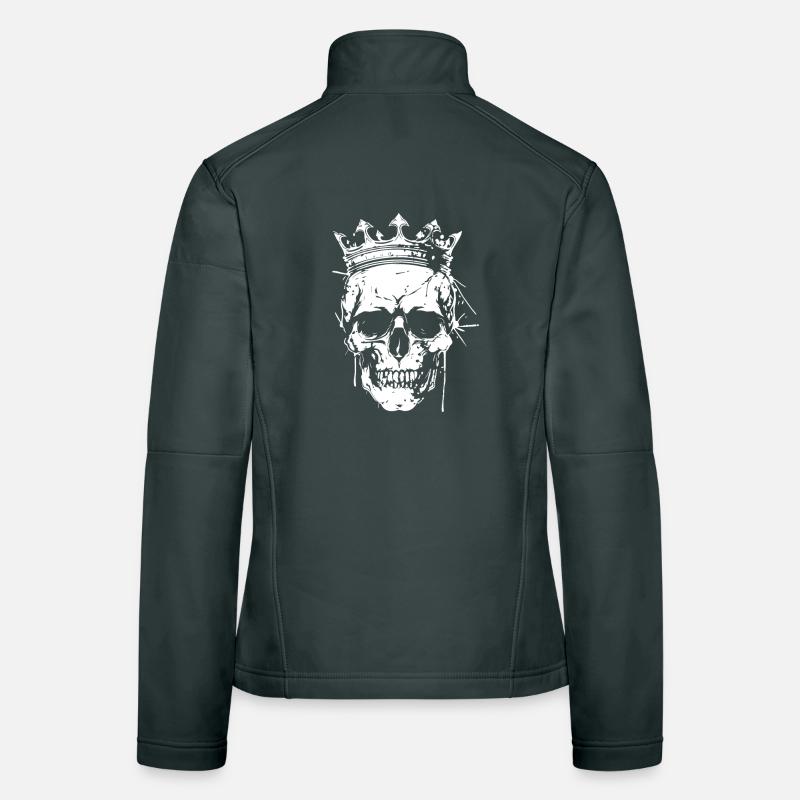 Crown Skull Graphic Women's Softshell Jacket