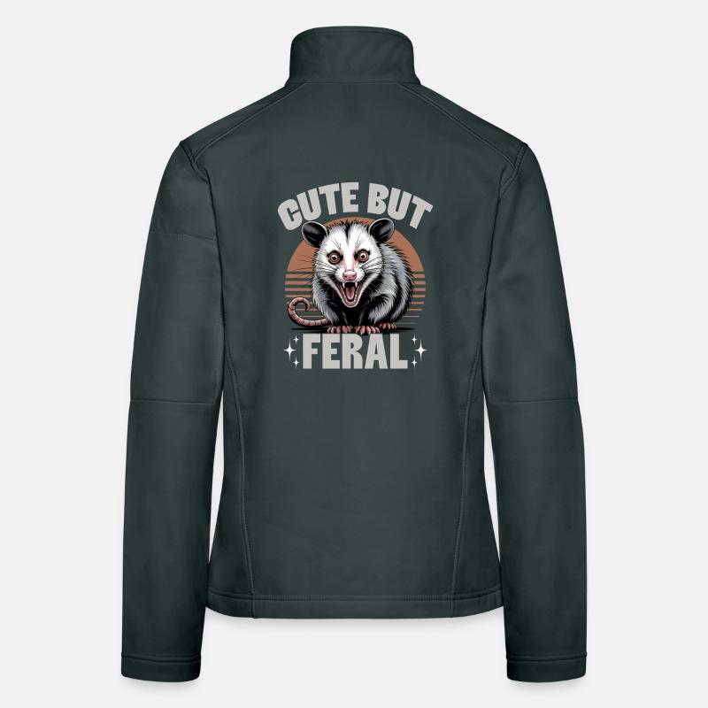 Funny Opossum Frauen Softshelljacke