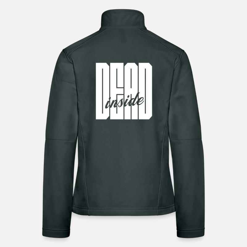 Dead Inside bold logo Women's Softshell Jacket