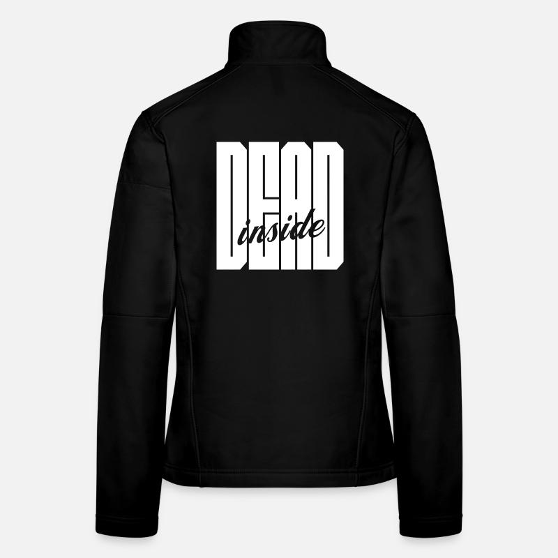 Logo gras Dead Inside Veste en tissu softshell Femme