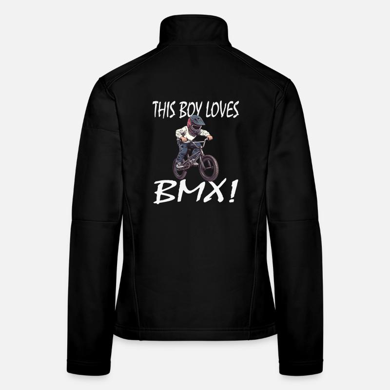 Junge BMX Motiv Frauen Softshelljacke