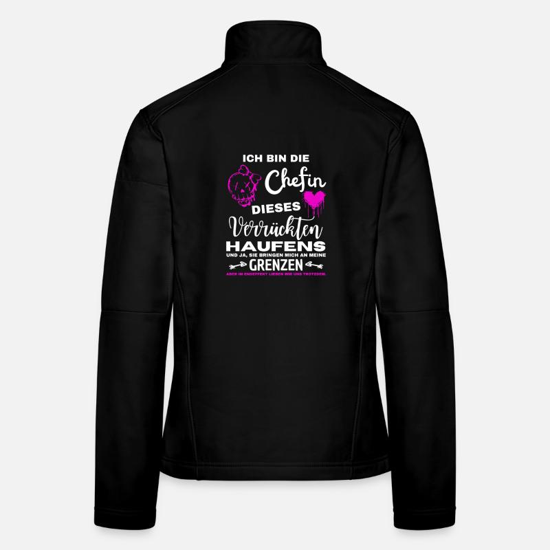 Je suis le patron de cette bande de fous Veste en tissu softshell Femme