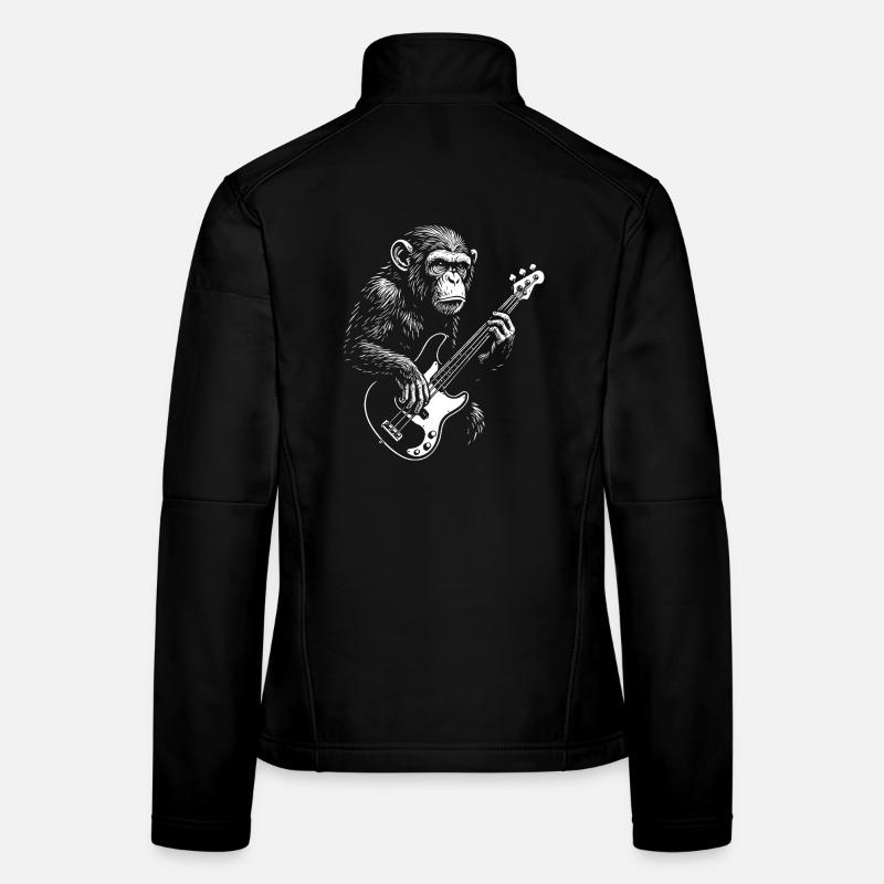 Chimp Bassist  Women's Softshell Jacket