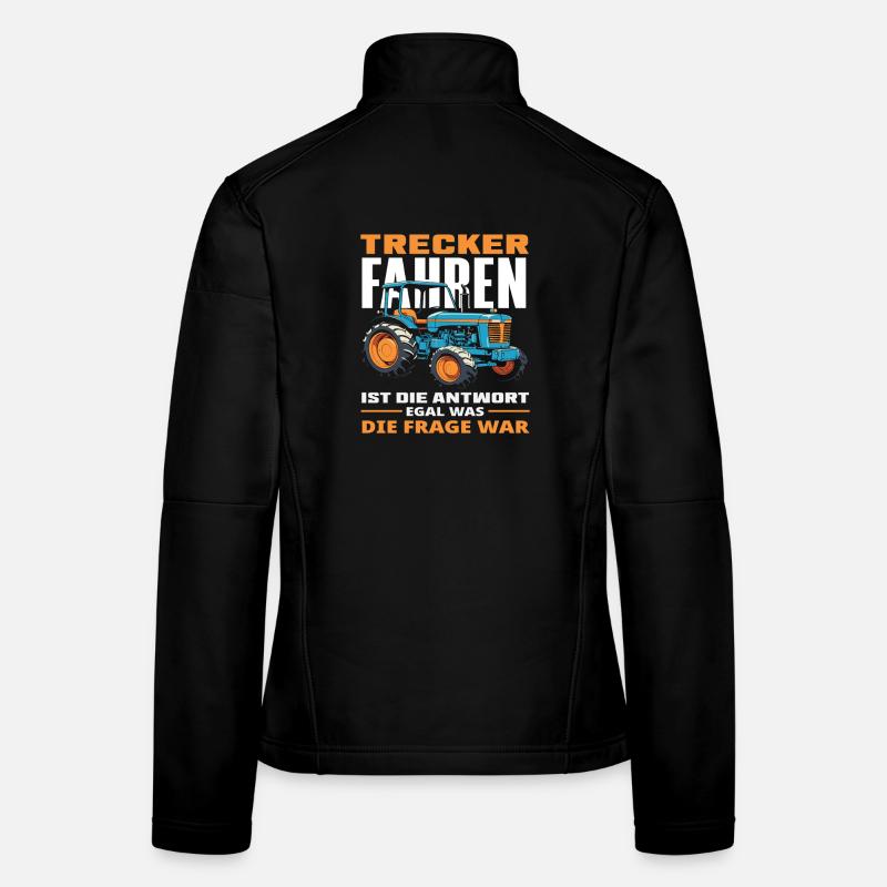 Traktorfahrer Traktor-Liebhaber Lustiges Bauernhof Frauen Softshelljacke