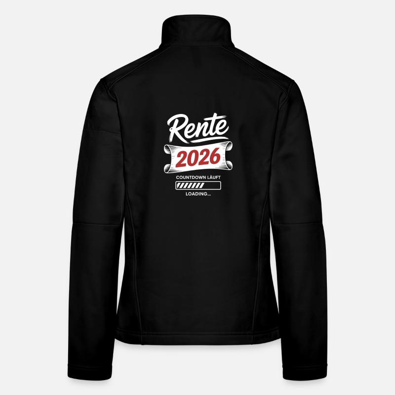 Compte à rebours de la rente 2026 Veste en tissu softshell Femme