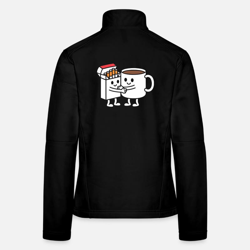 Coffee and Cigarettes  - Funny Balkan Breakfast T- Women's Softshell Jacket