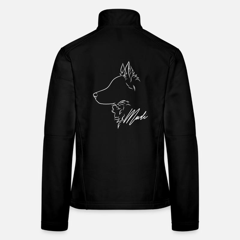 Mudi Profile Chien Chien Wilsigns Veste en tissu softshell Femme