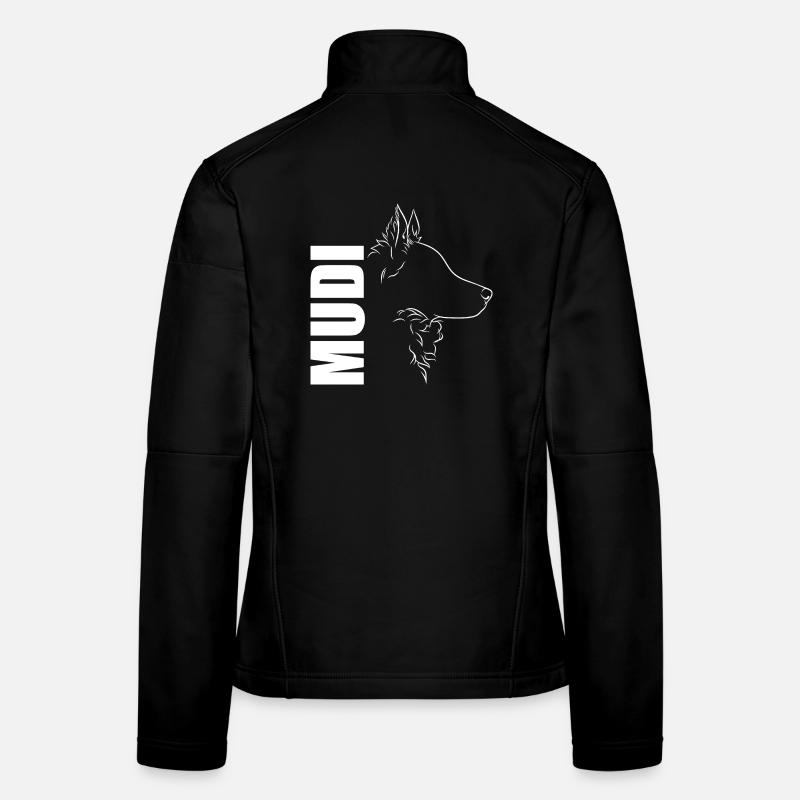 Mudi Profil Hunde Hund Wilsigns Frauen Softshelljacke