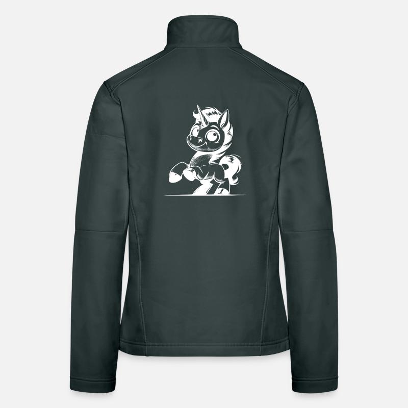 Wenn Einhörner einfach cool und charmant schauen Frauen Softshelljacke
