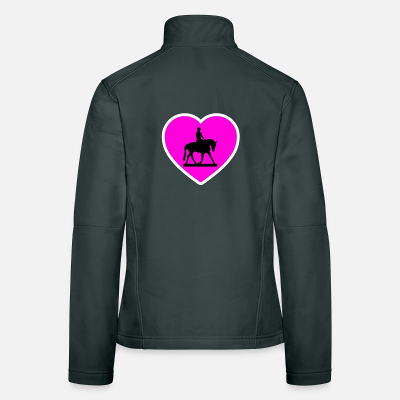 Chevaux Veste en tissu softshell Femme