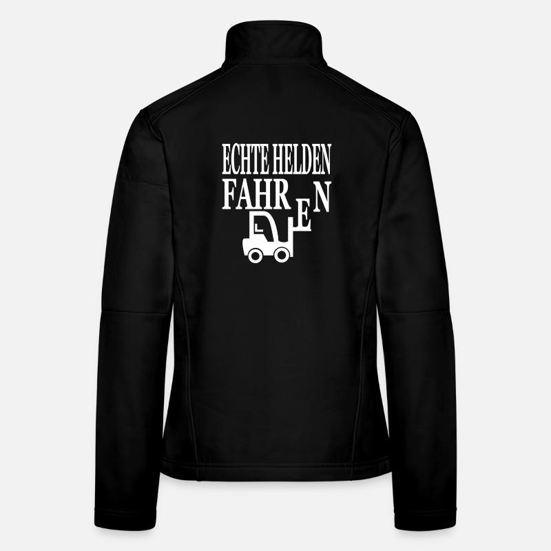 Gabelstapler - Frauen Softshelljacke - Schwarz
