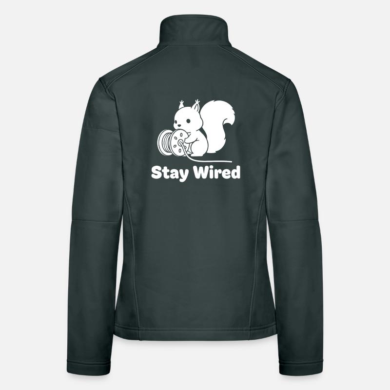 Stay Wired Eichhörnchen Frauen Softshelljacke