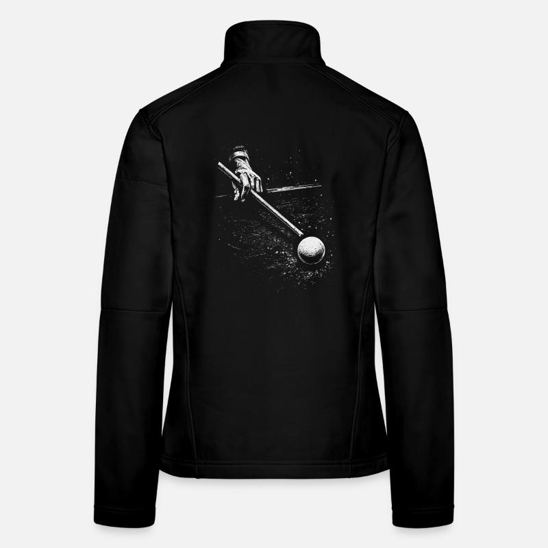 Billiard Player Hand Pool Snooker Carom Women's Softshell Jacket