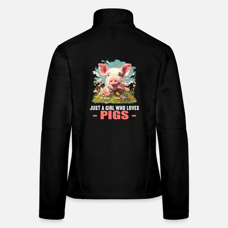 Cochon Cochon Veste en tissu softshell Femme