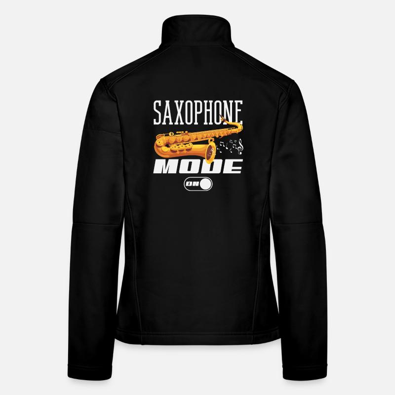 Saxofon Frauen Softshelljacke